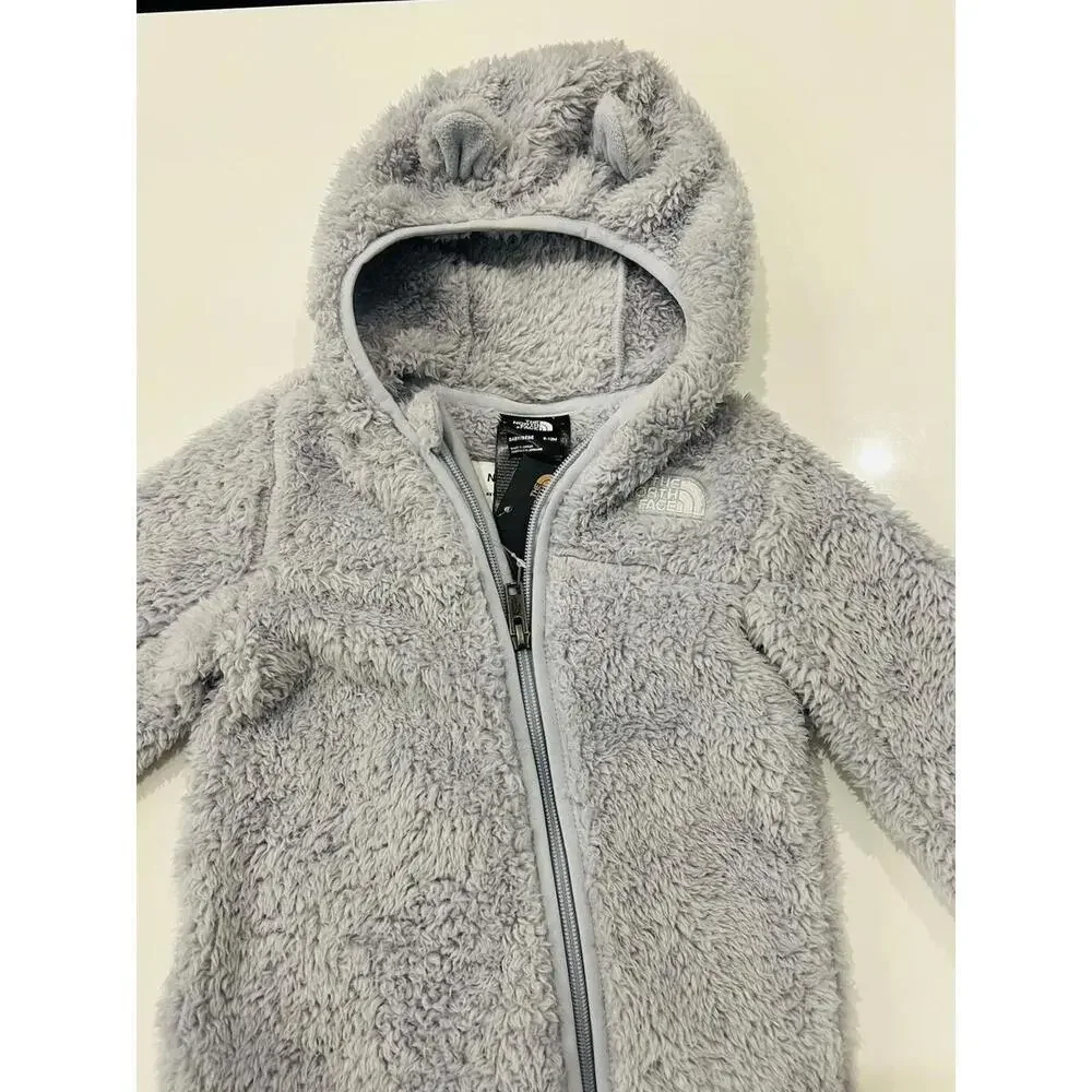 THE NORTH FACE Baby Bear One-Piece Bunting Teddy Grey Size 3-6 Months